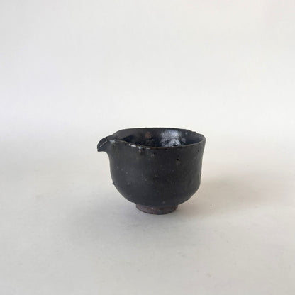 四海大 黒釉片口