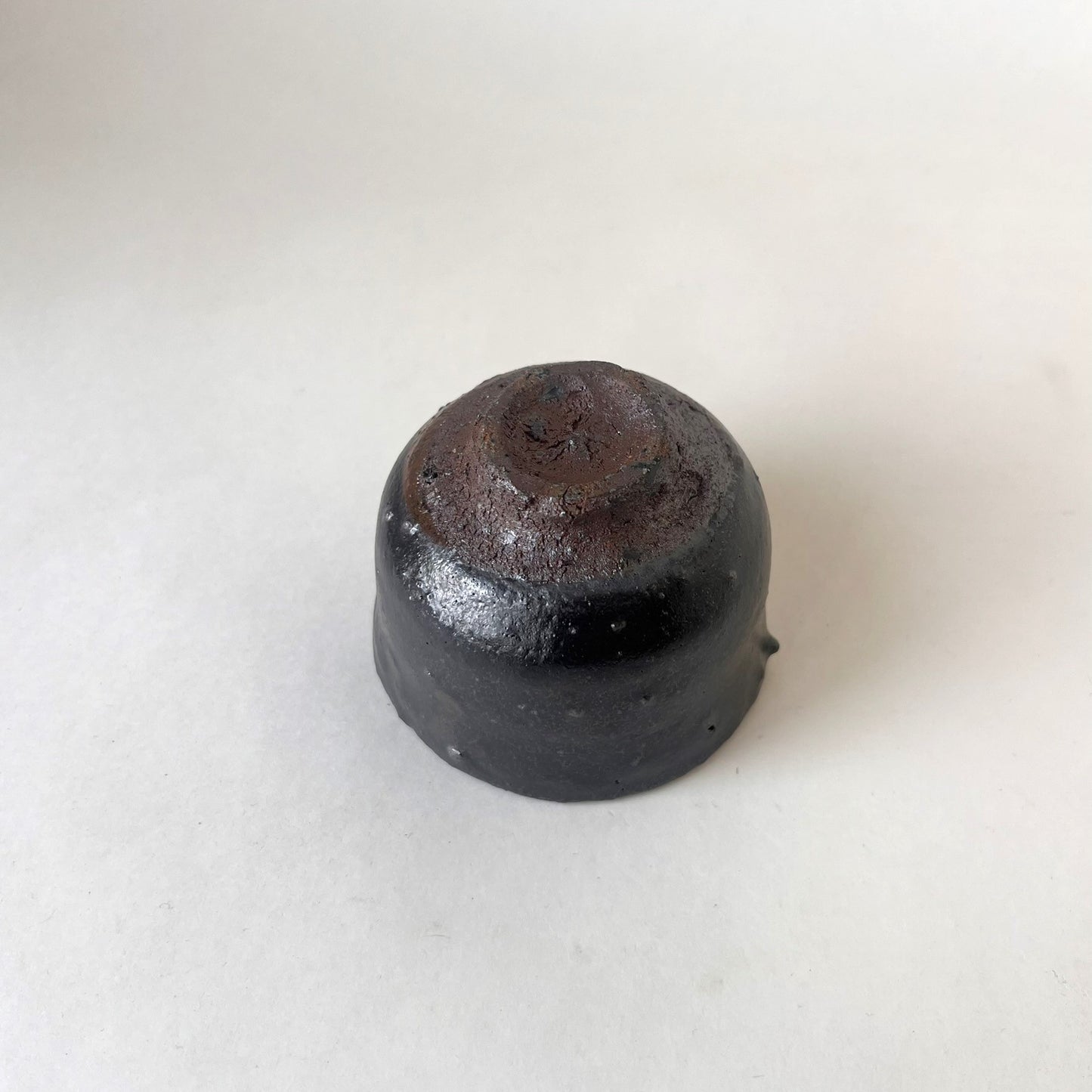 四海大 黒釉片口