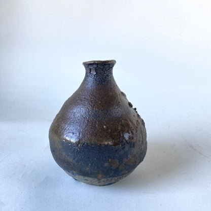 鶴野啓司 黒窯変花器
