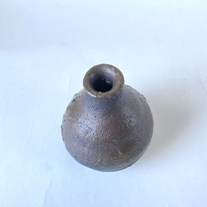 鶴野啓司 黒窯変花器